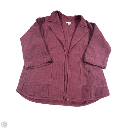 Jacket Fleece By Pure Jill In Red, Size: L