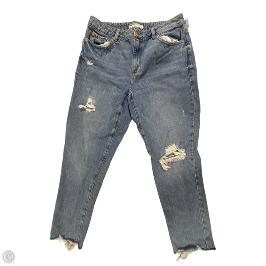 Jeans Straight By Garage In Blue Denim, Size: 12