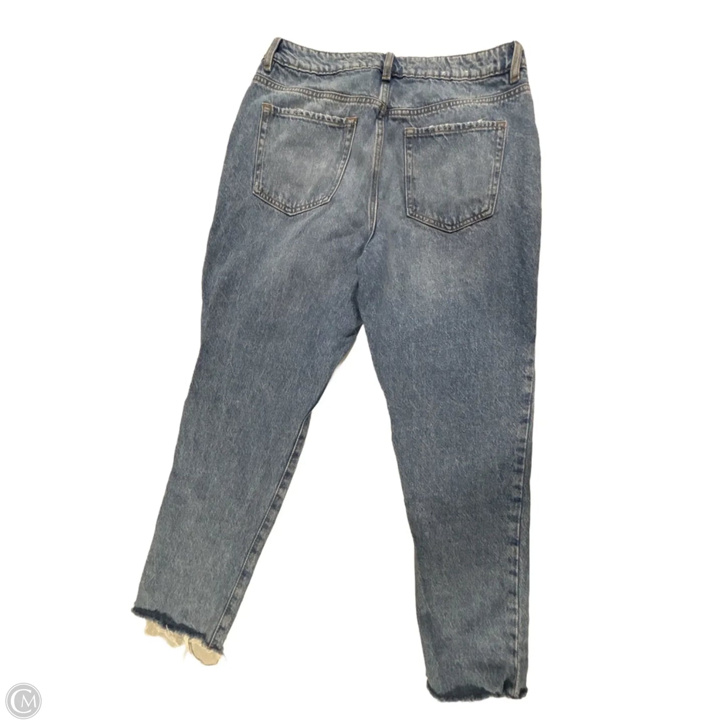 Jeans Straight By Garage In Blue Denim, Size: 12
