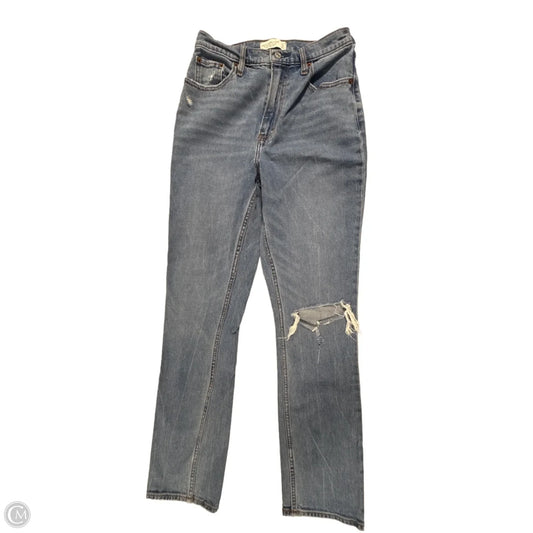 Jeans Skinny By Abercrombie And Fitch In Blue Denim, Size: 4