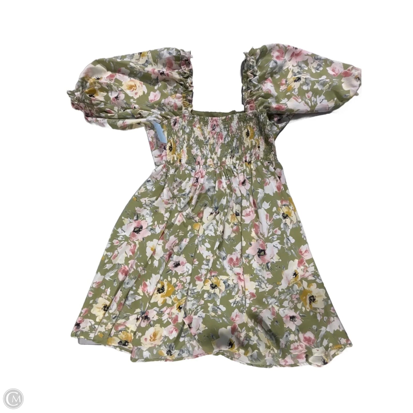 Dress Casual Midi By Cmc In Green, Size: M