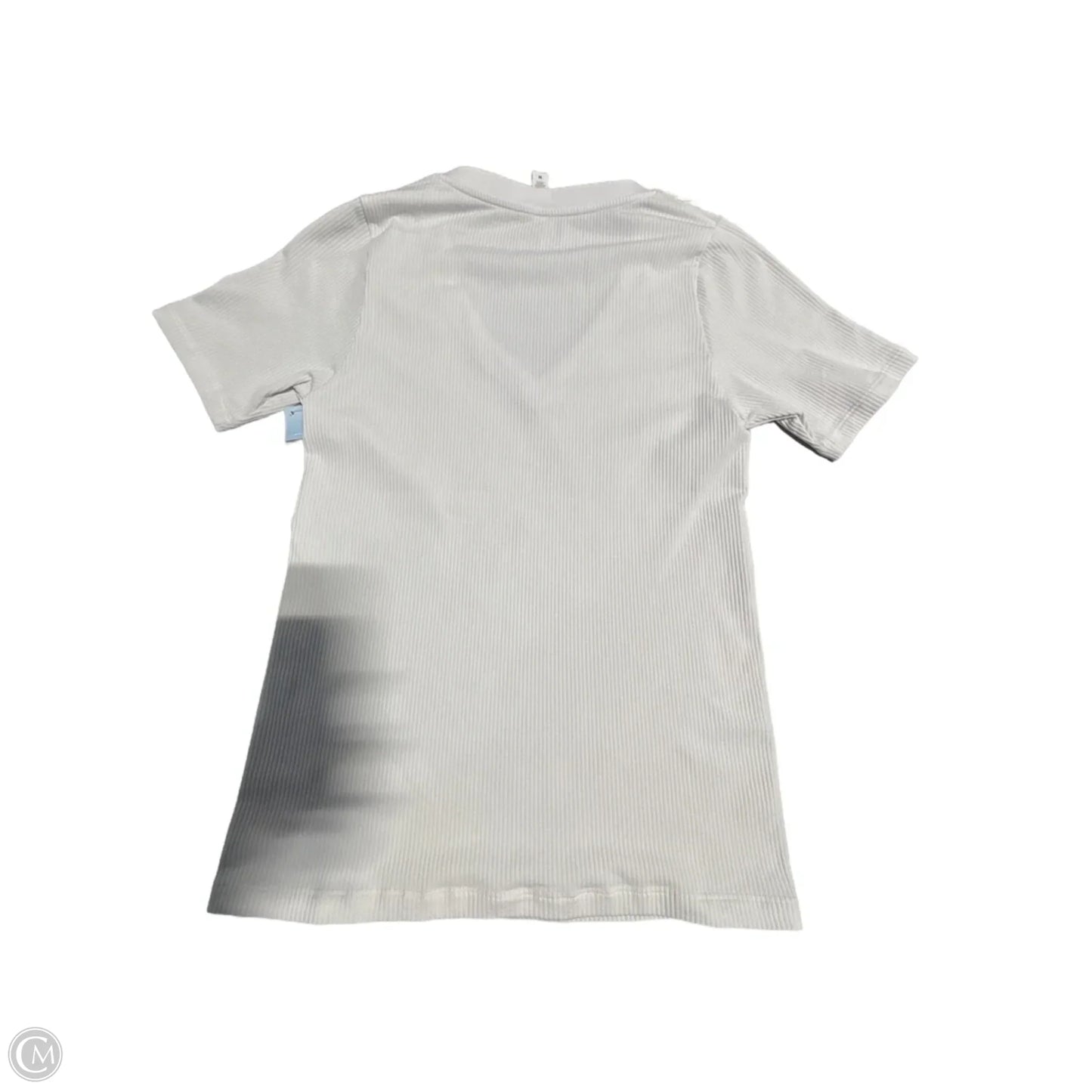 Athletic Top Short Sleeve By Athleta In White, Size: M