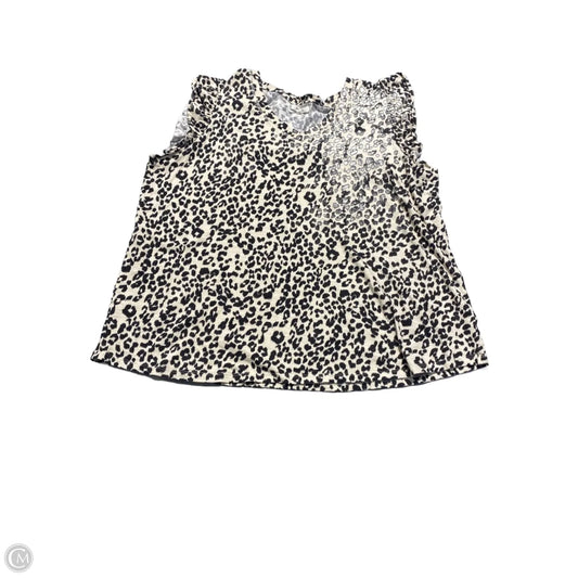 Top Sleeveless By Maurices In Animal Print, Size: 2x