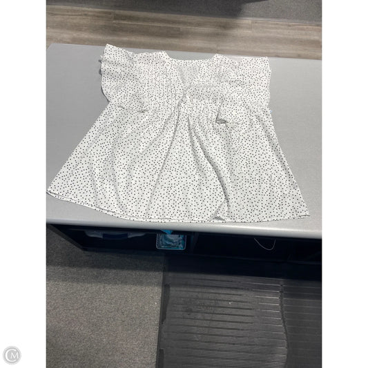 Top Short Sleeve By Shein In White, Size: Xxl