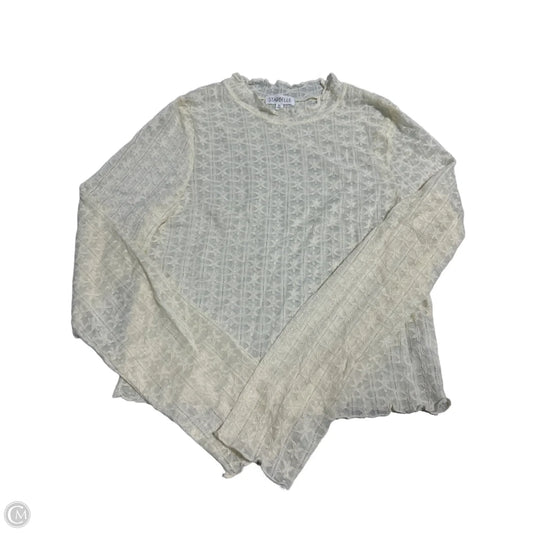 Top Long Sleeve By Cmc In Cream, Size: Xl