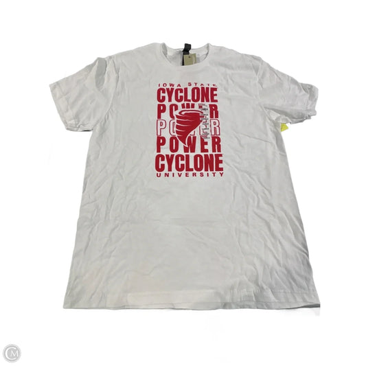 Top Short Sleeve By Gildan In White, Size: L