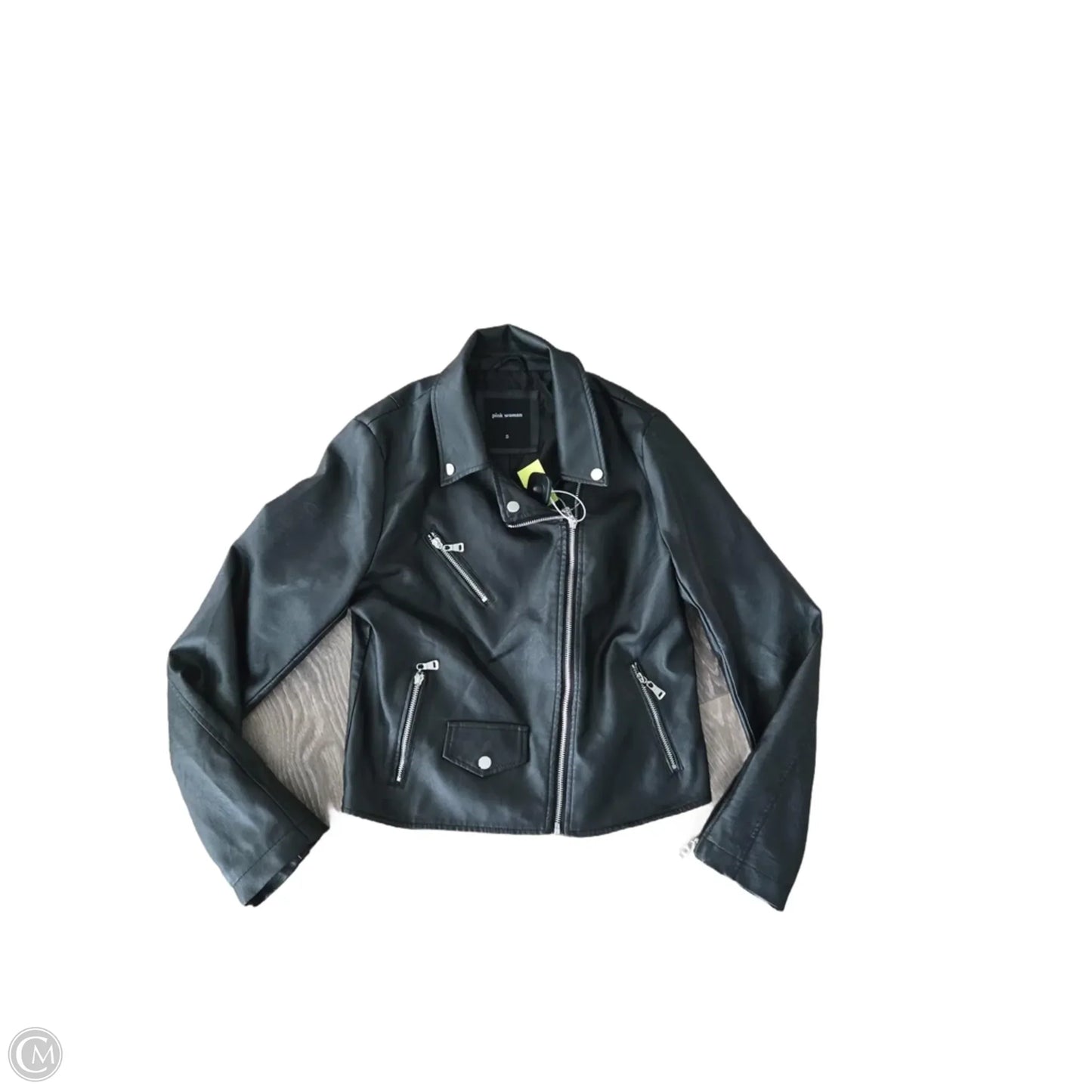 Jacket Leather By Cmb In Black, Size: S