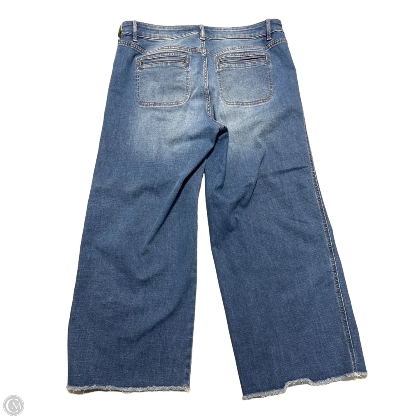 Jeans Wide Leg By J. Jill In Blue Denim, Size: 10