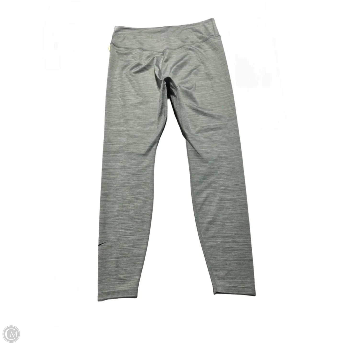 Athletic Leggings By Nike In Grey, Size: Xl
