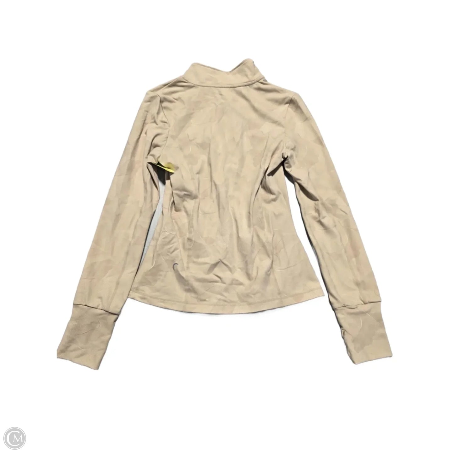 Athletic Jacket By Zyia In Tan, Size: S