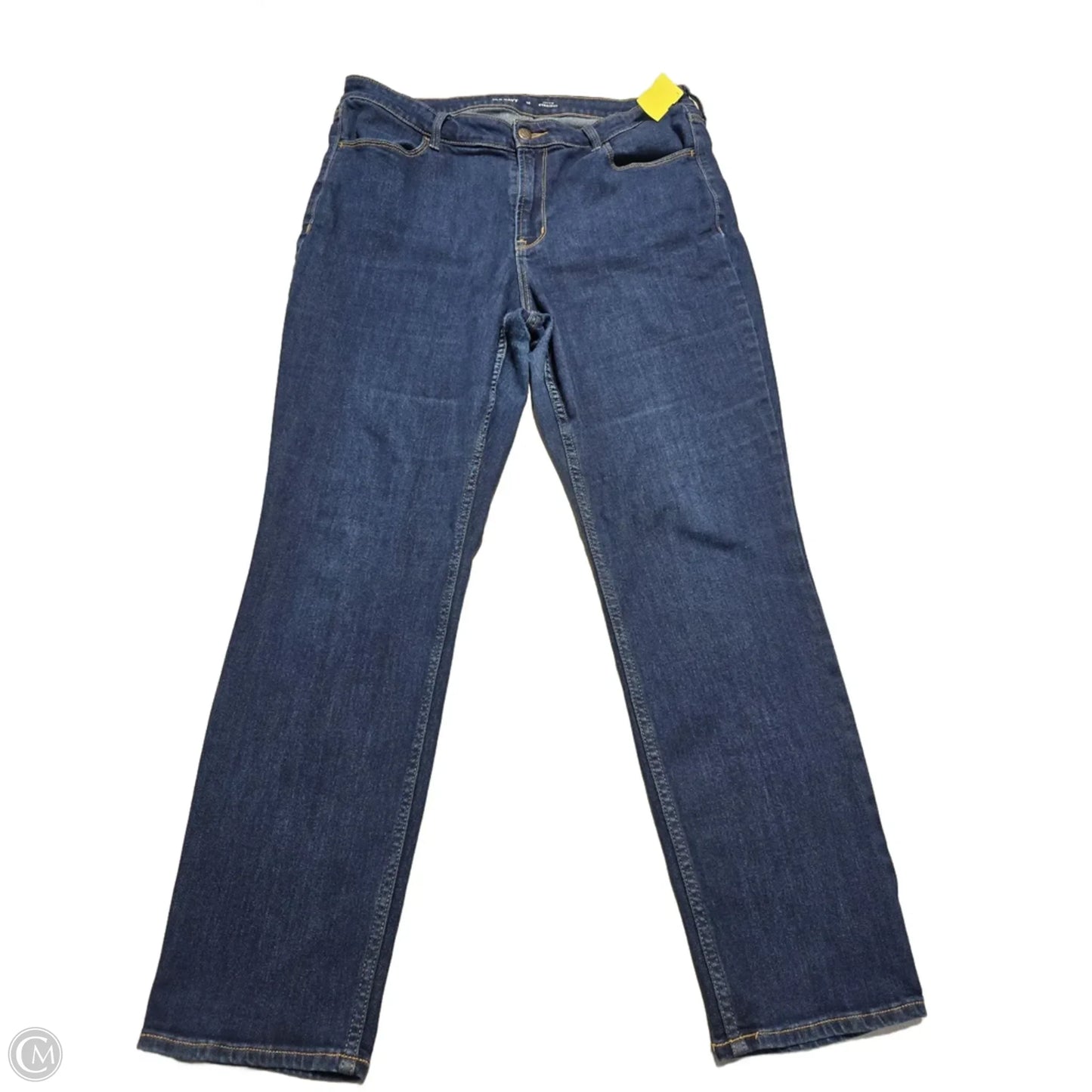 Jeans Straight By Old Navy In Blue Denim, Size: 14