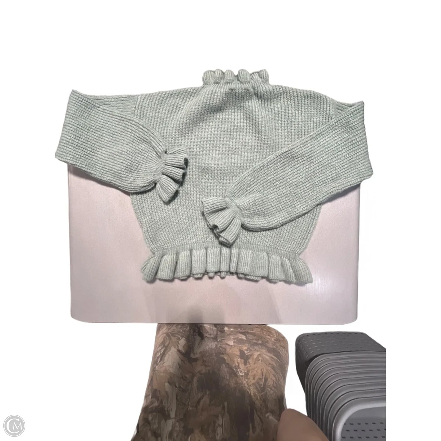 Sweater By Top Shop In Green, Size: M