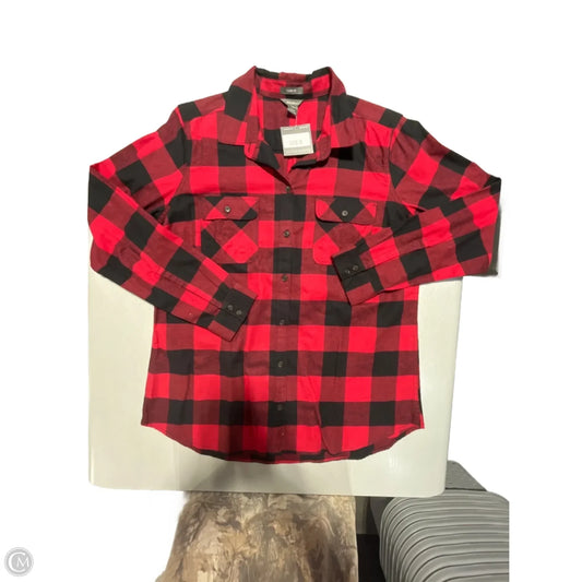 Top Long Sleeve By Eddie Bauer In Red, Size: L