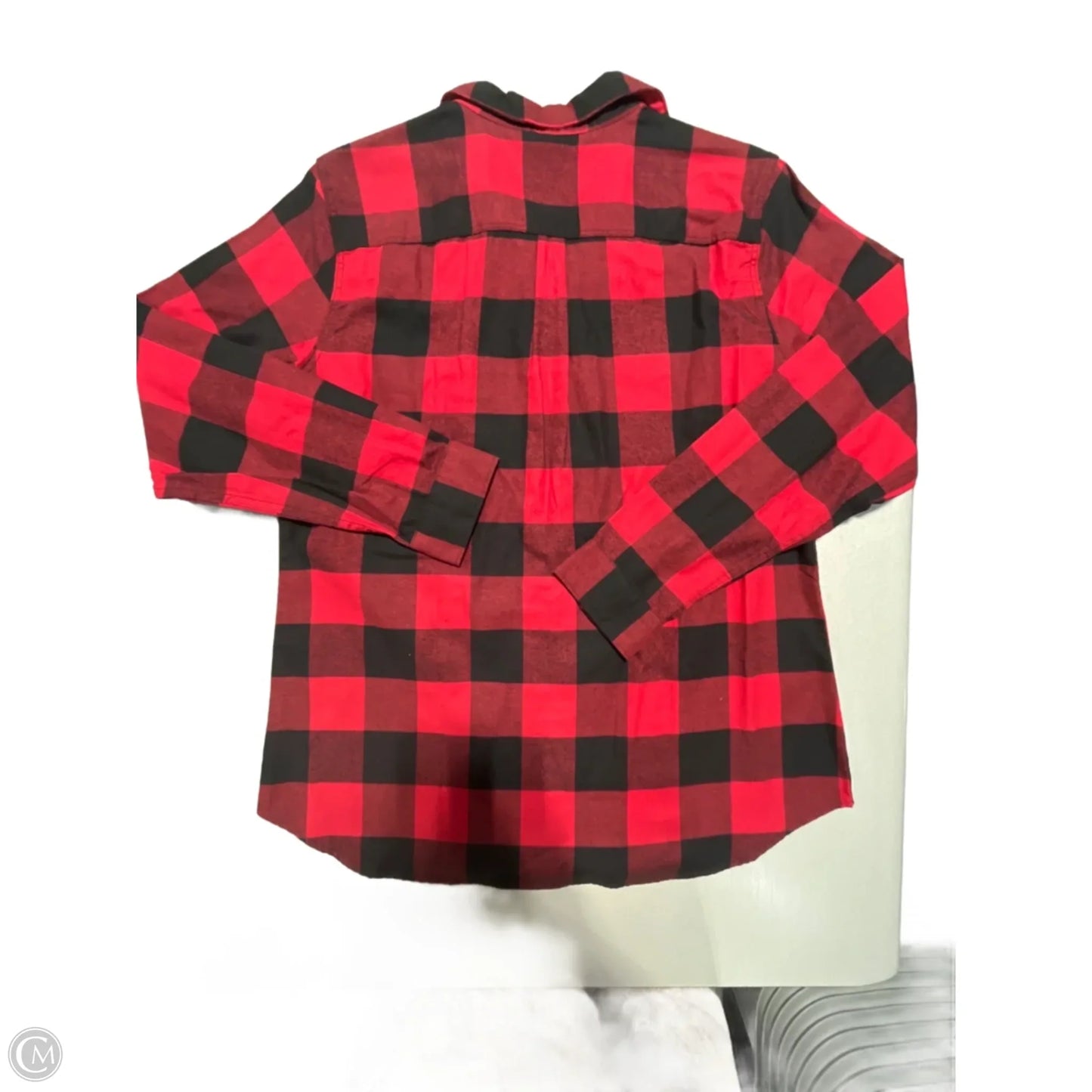 Top Long Sleeve By Eddie Bauer In Red, Size: L