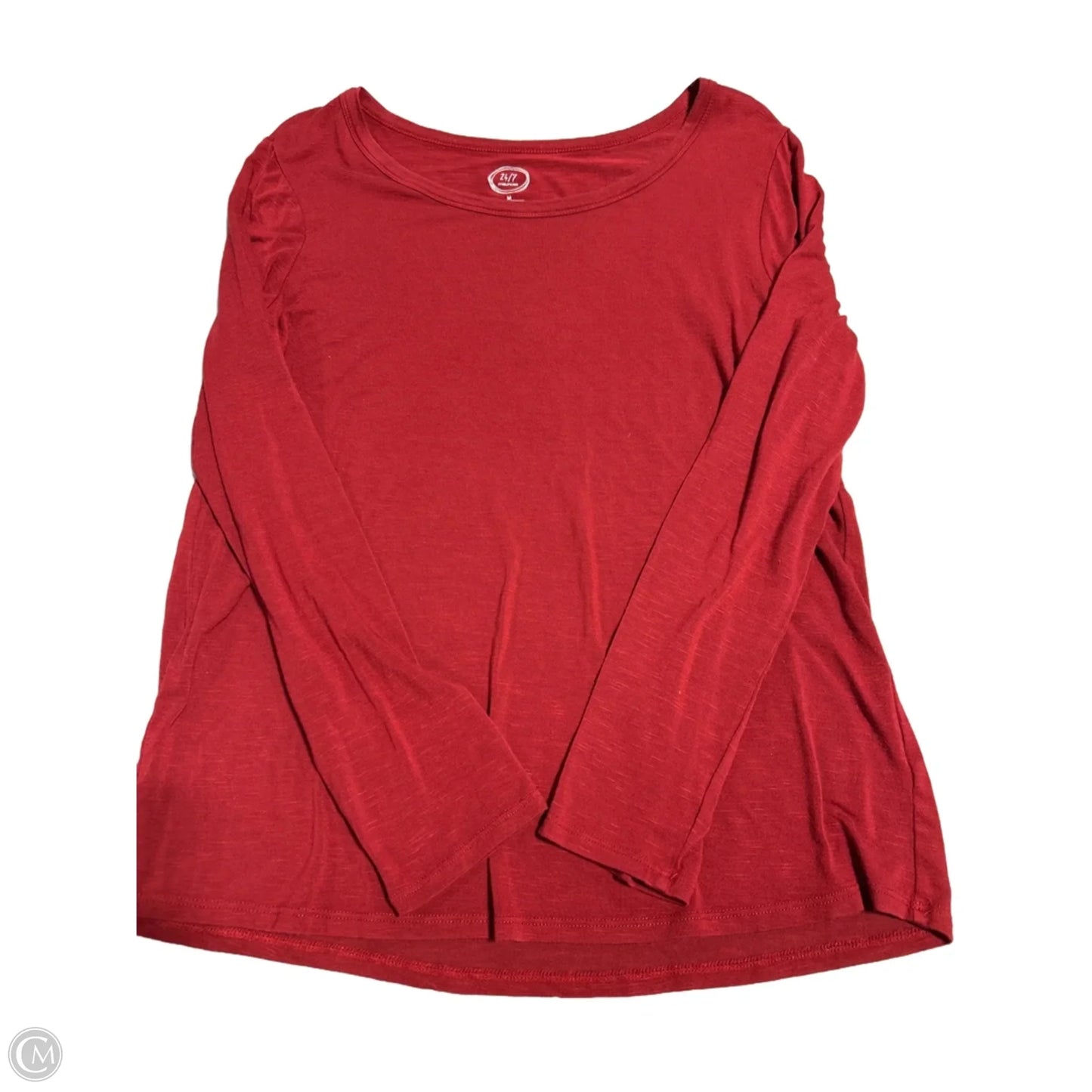 Top Long Sleeve By Maurices In Red, Size: M