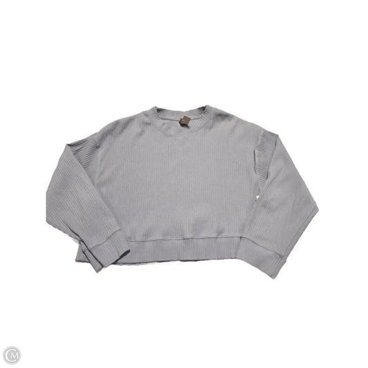 Top Long Sleeve By H&m In Blue, Size: M