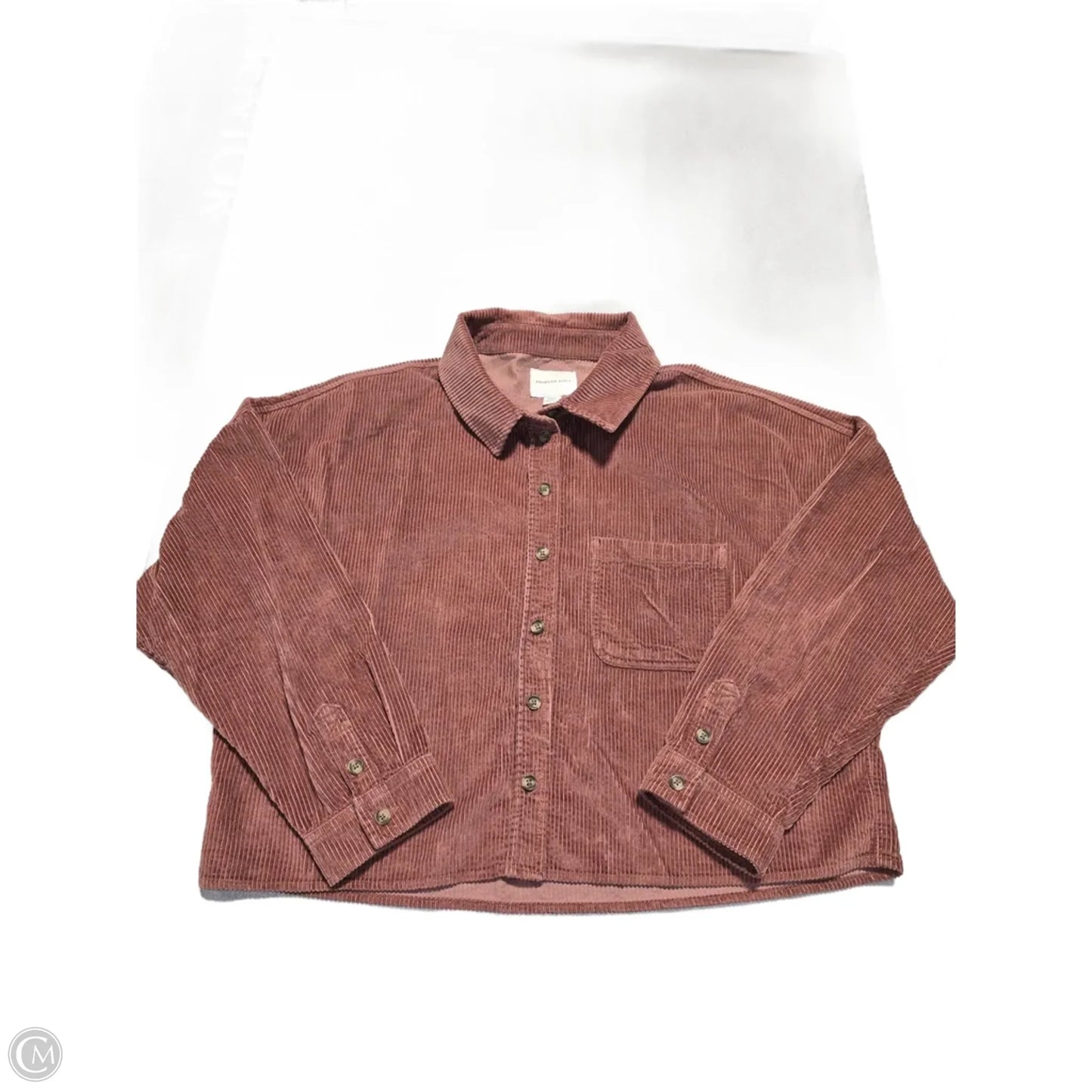 Top Long Sleeve By American Eagle In Bronze, Size: M