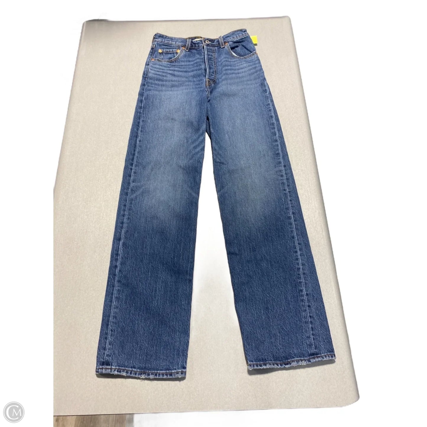 Jeans Straight By Levis In Blue Denim, Size: 2