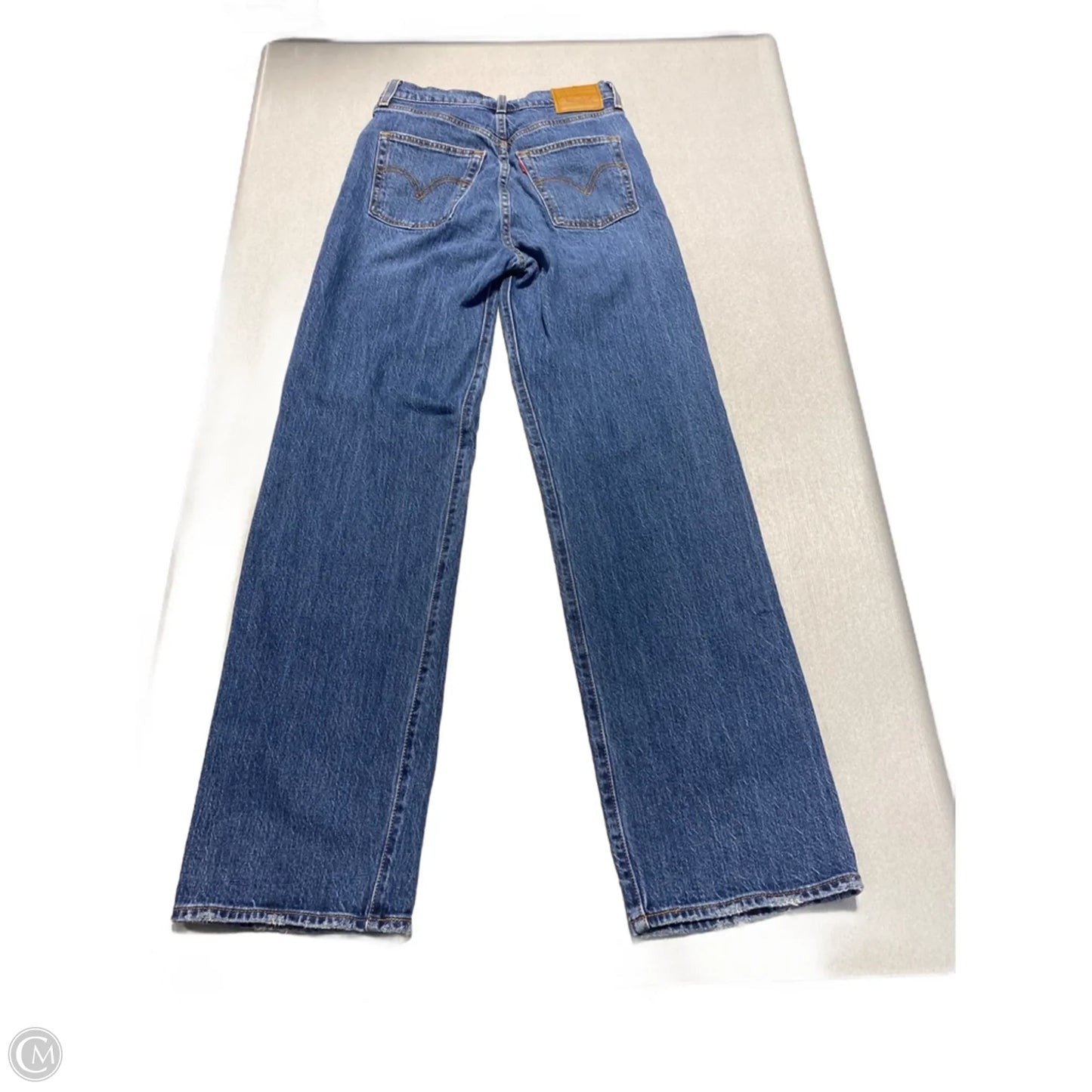 Jeans Straight By Levis In Blue Denim, Size: 2