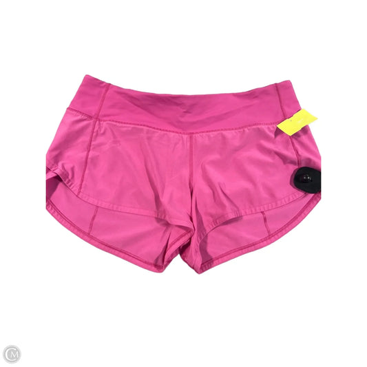Athletic Shorts By Lululemon In Pink, Size: 6