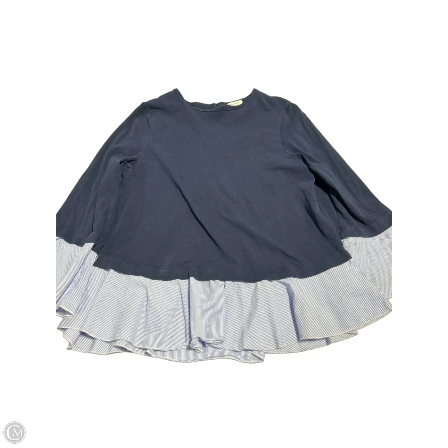 Top Long Sleeve By Beachlunchlounge In Navy, Size: L