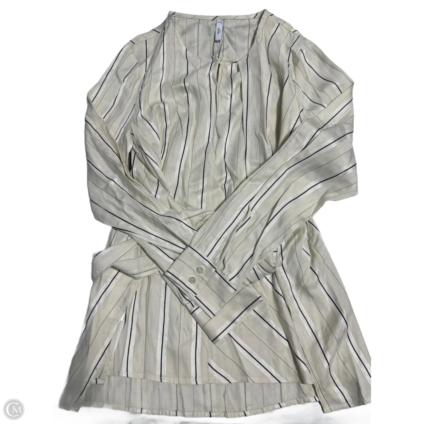 Top Long Sleeve By Mng In Cream, Size: M