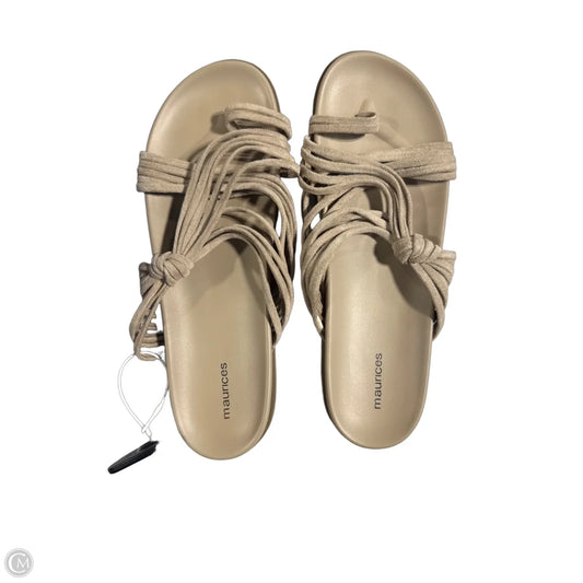 Sandals Flats By Maurices In Beige, Size: 11