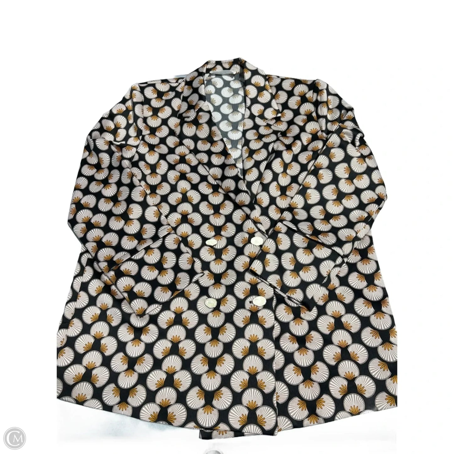 Blazer By Mng In Black & Cream, Size: M