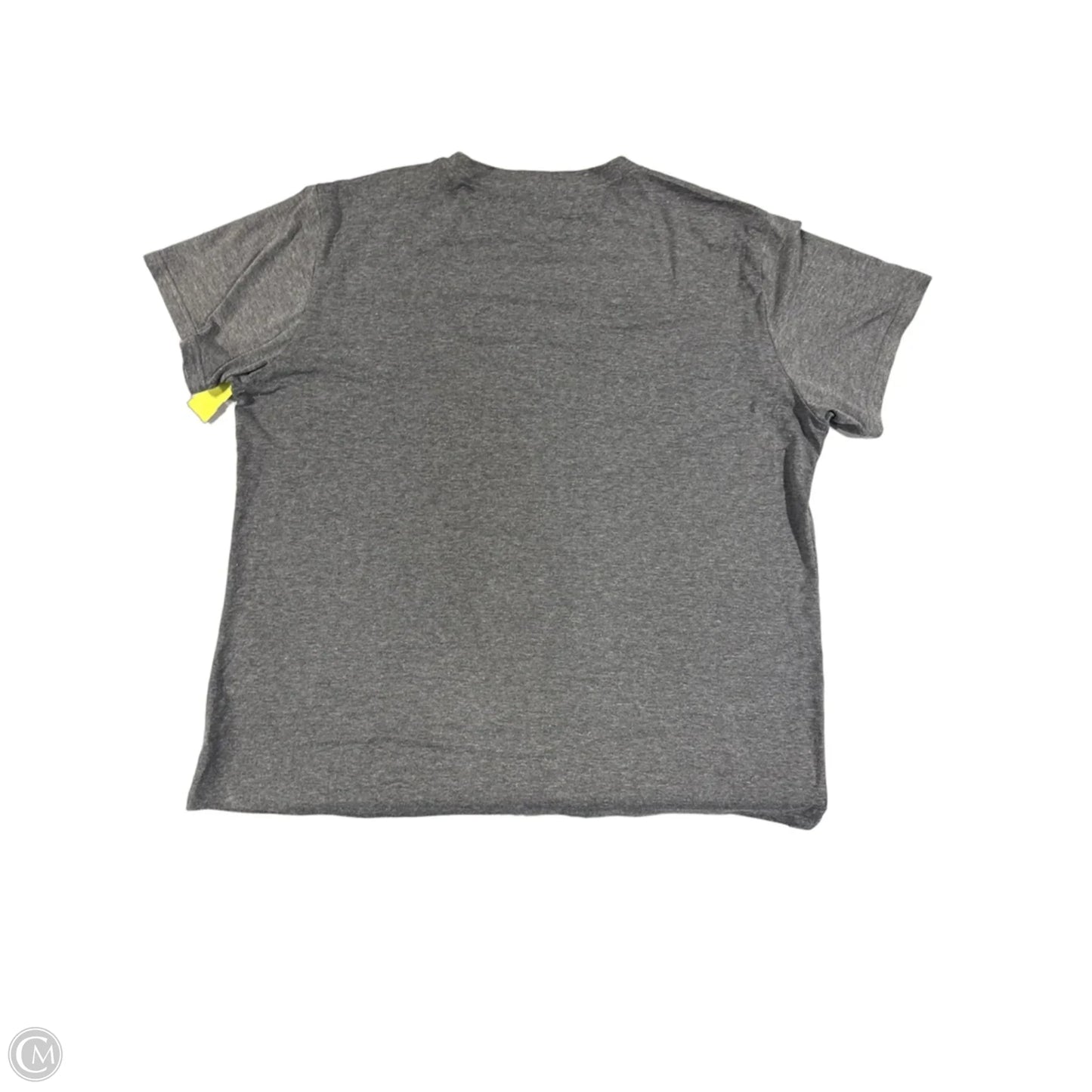 Top Short Sleeve By Cme In Grey, Size: 3x