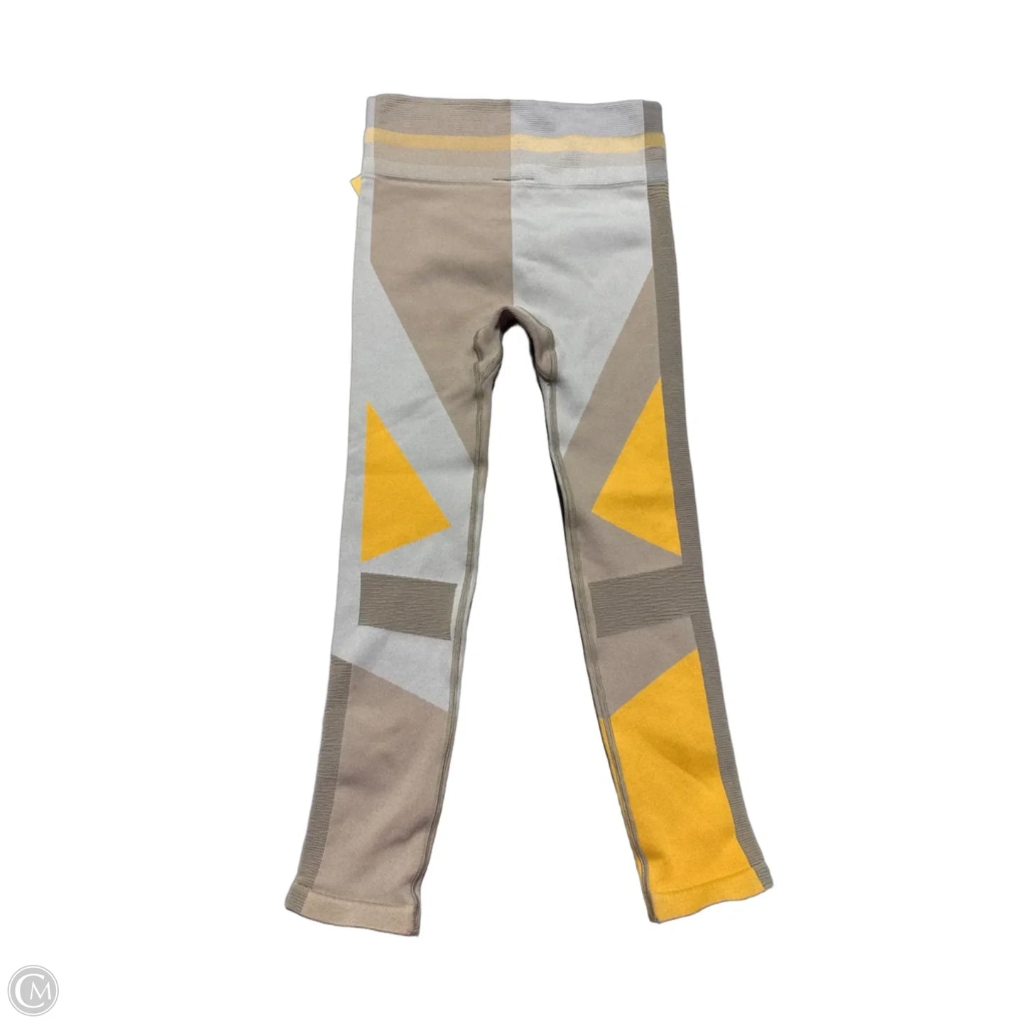 Athletic Leggings By Nike In Yellow, Size: M