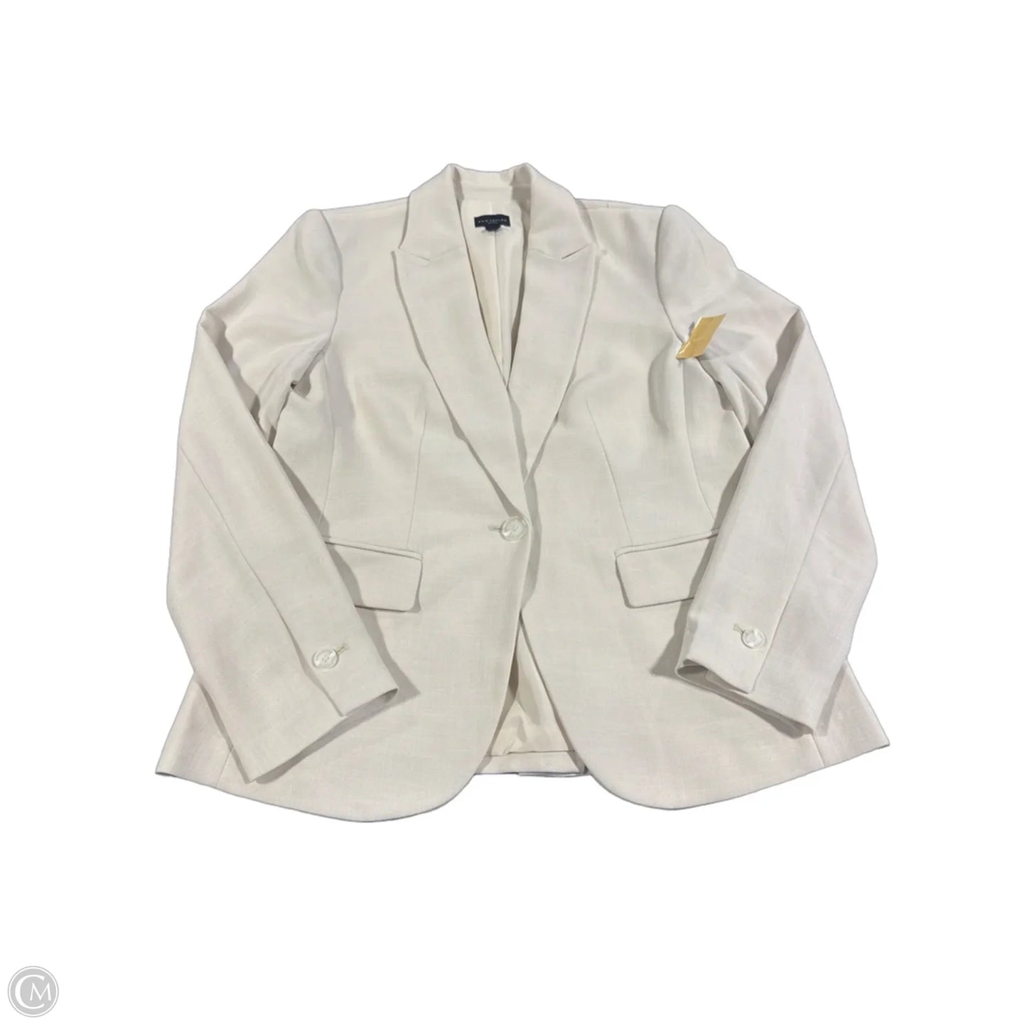 Blazer By Ann Taylor In Cream, Size: M
