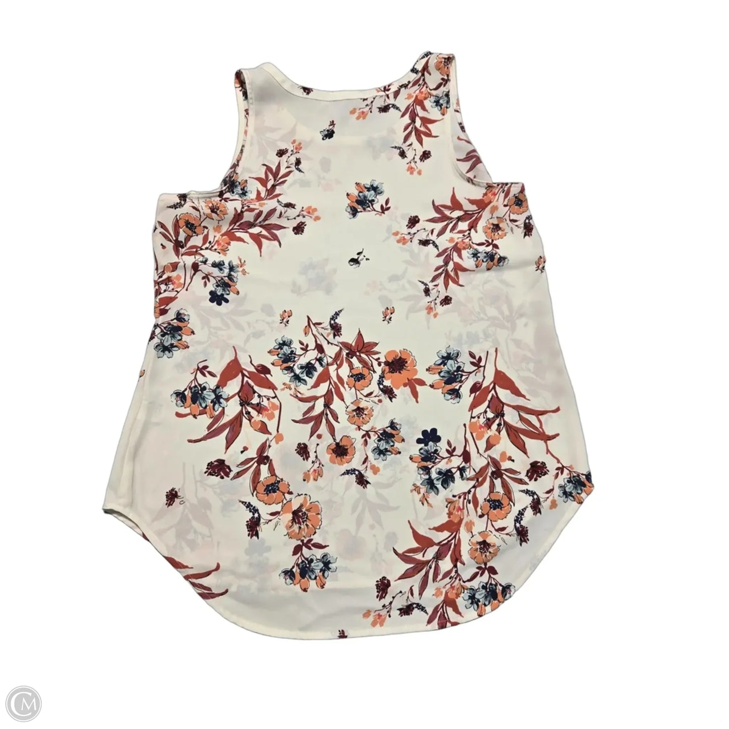 Tank Top By Van Heusen In Cream, Size: M
