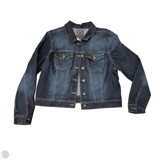 Jacket Denim By Wax Jean In Navy, Size: 3x