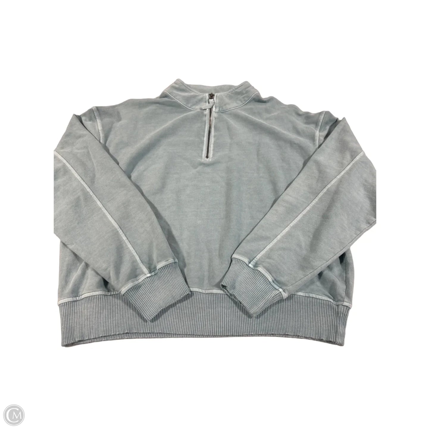 Top Long Sleeve By Zenana In Blue, Size: M