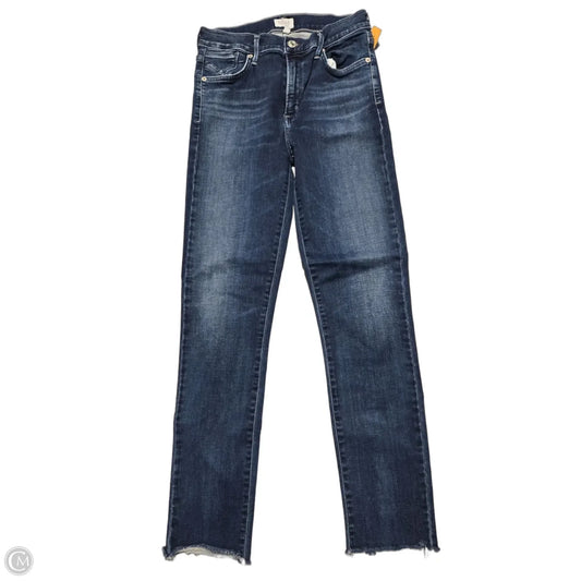 Jeans Straight By Agolde In Blue Denim, Size: 6