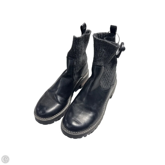 Boots Mid-calf Heels By Universal Thread In Black, Size: 9.5