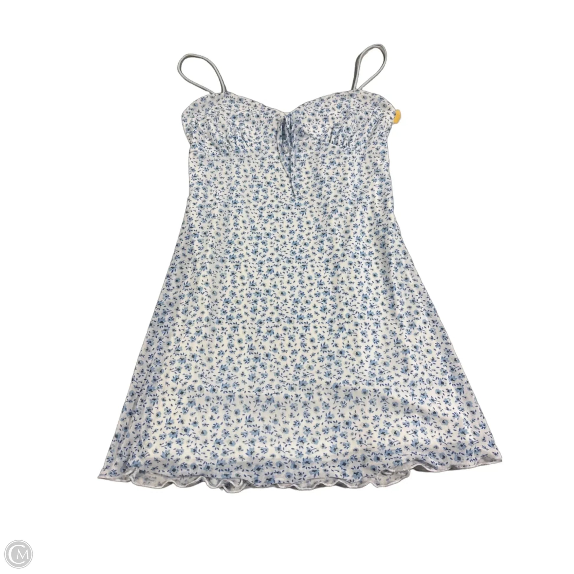 Dress Casual Short By Charlotte Russe In Blue & White, Size: S