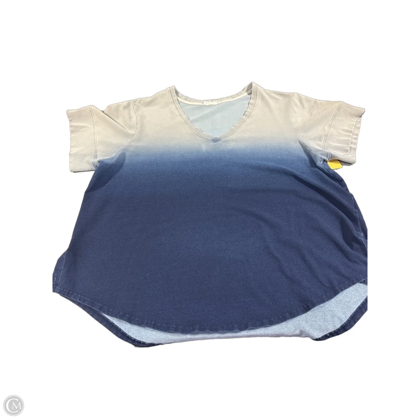 Top Short Sleeve By Jane And Delancey In Blue, Size: 2x