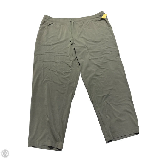 Athletic Pants By Athletic Works In Green, Size: 2x