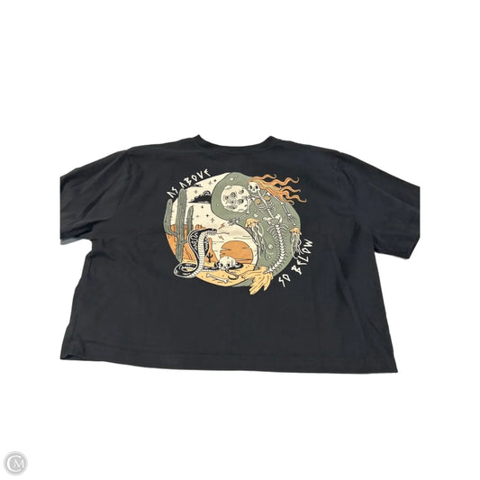 Top Short Sleeve By Cmc In Black, Size: Xl