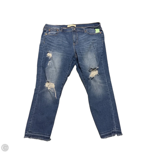 Jeans Straight By Gap In Blue, Size: 18
