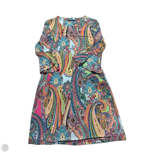 Dress Casual Midi By Tommy Hilfiger In Multi-colored, Size: S
