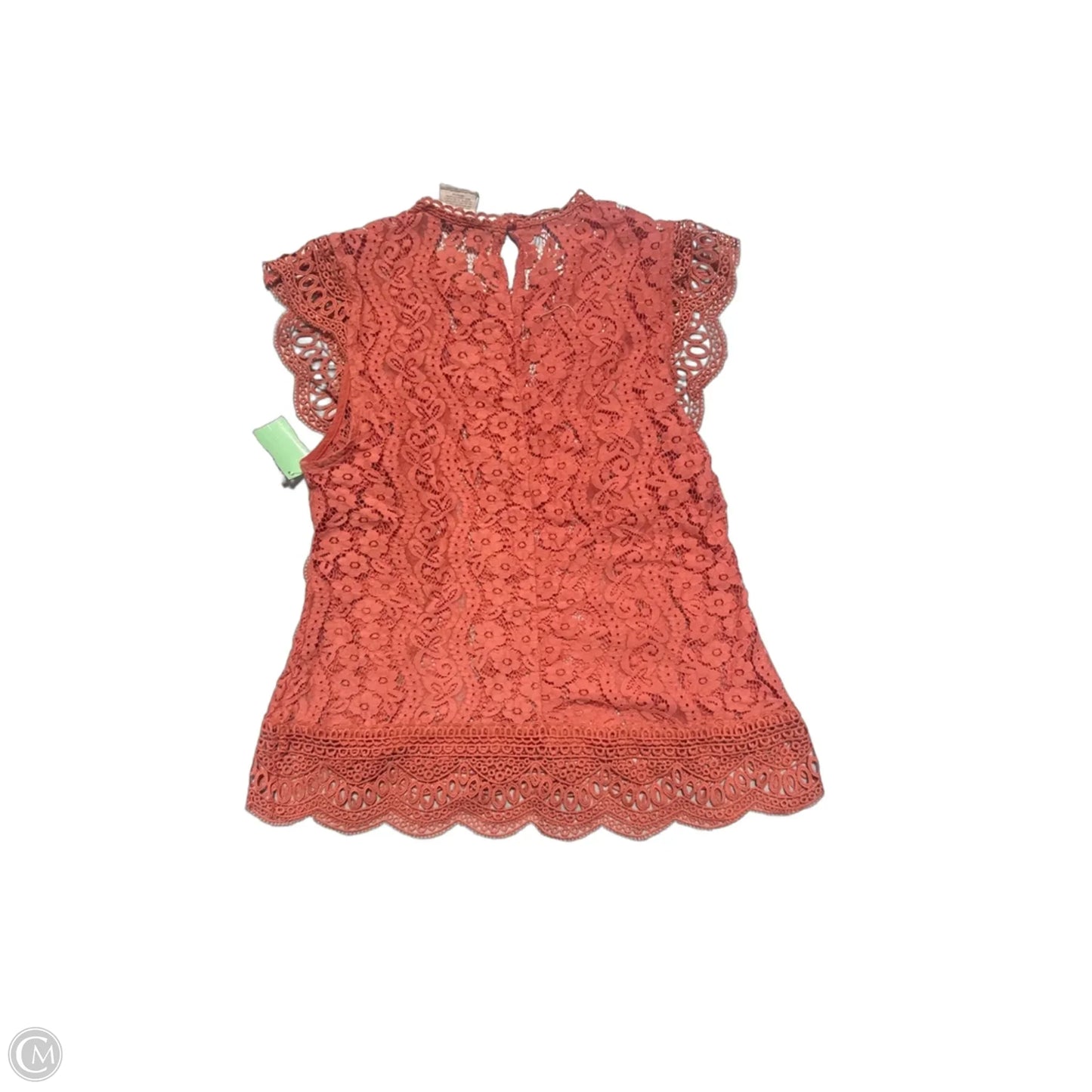 Top Sleeveless By Cmc In Orange, Size: L