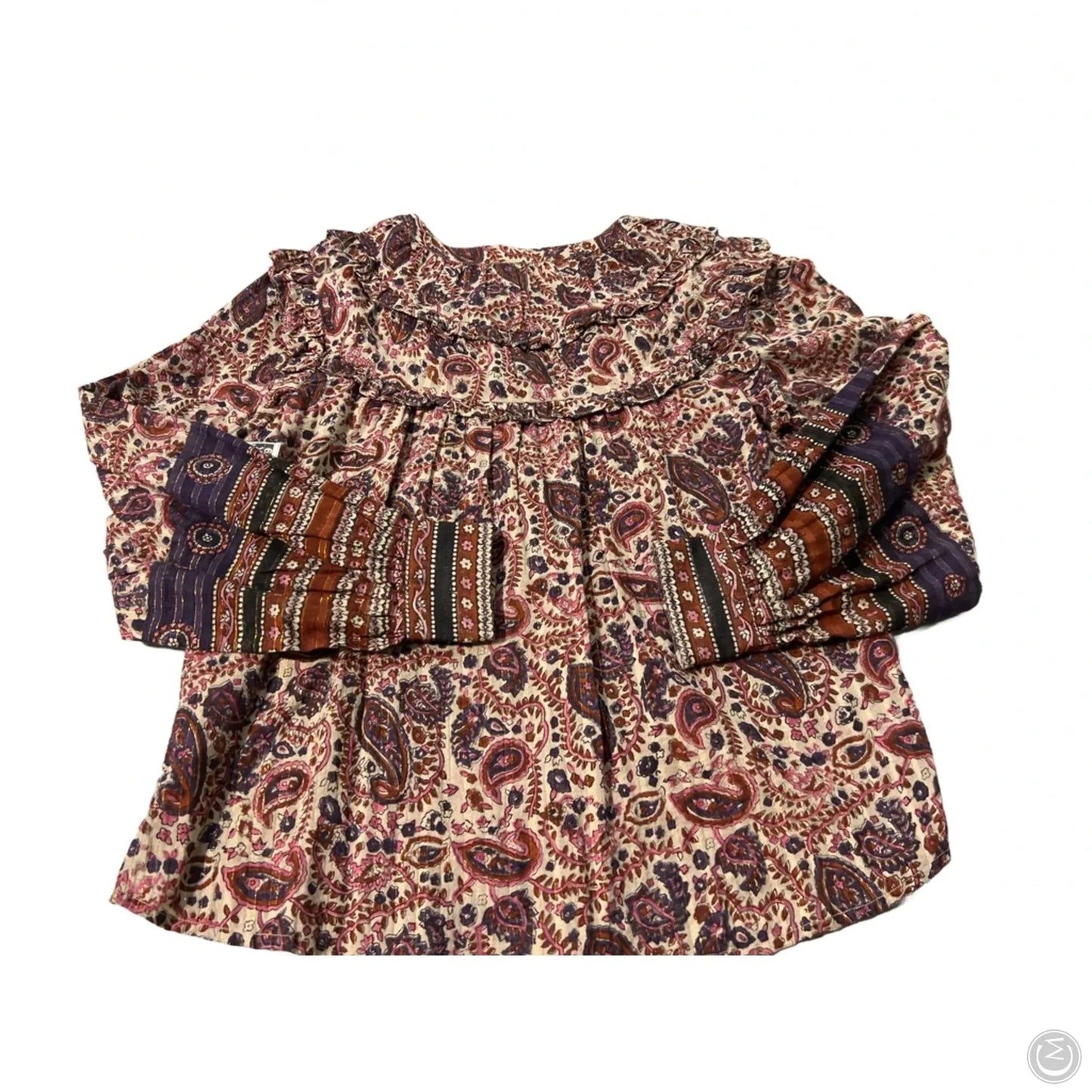 Blouse Long Sleeve By Cleobella In Paisley Print, Size: Xs
