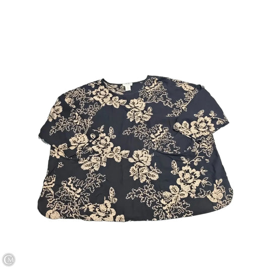 Top Short Sleeve By Cynthia Rowley In Black & Gold, Size: 3x