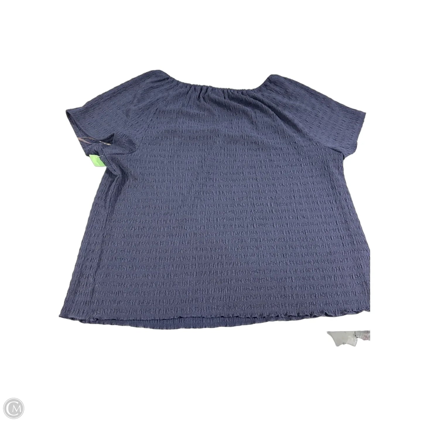 Top Short Sleeve By Lane Bryant In Navy, Size: 3x