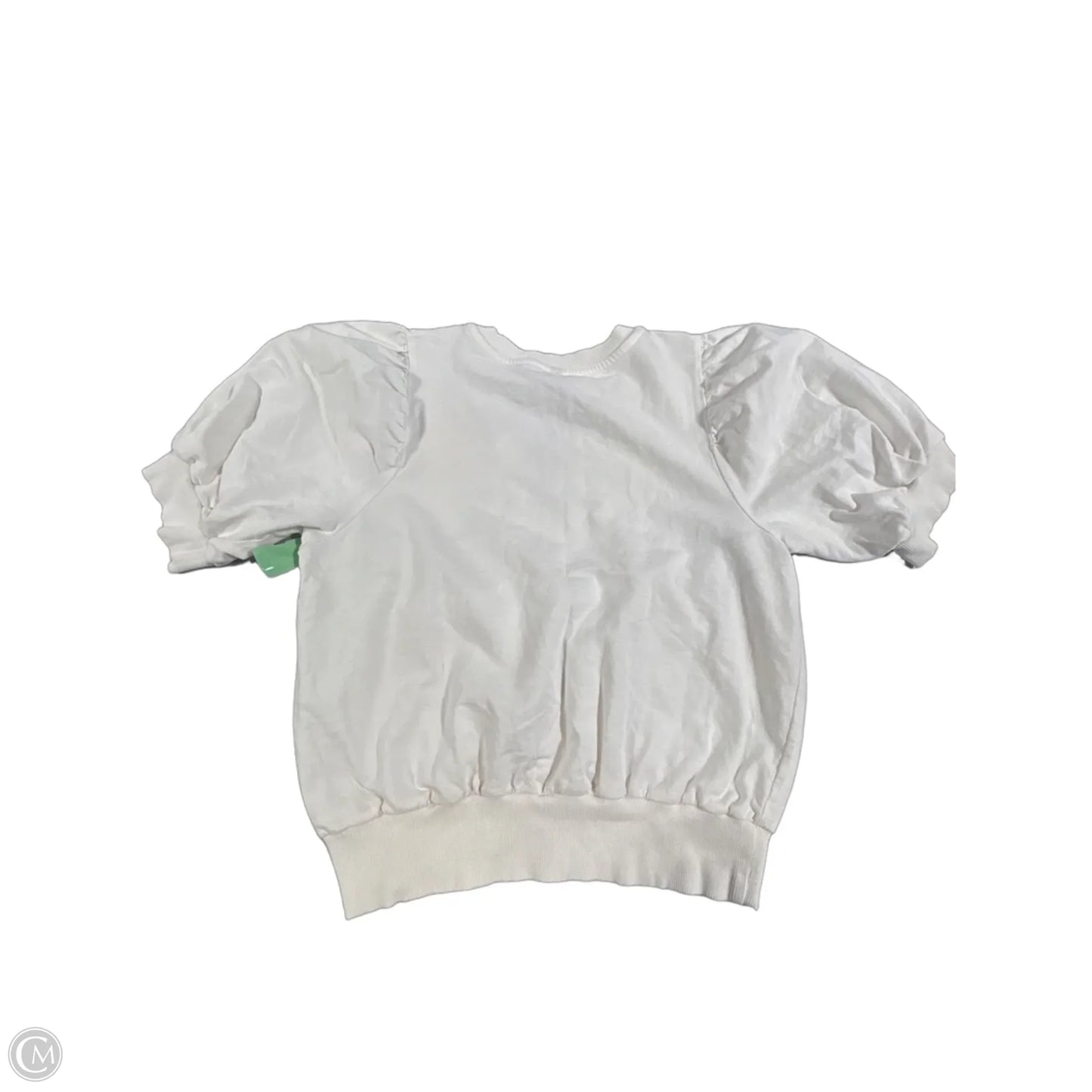 Top Short Sleeve By Anthropologie In White, Size: Xl