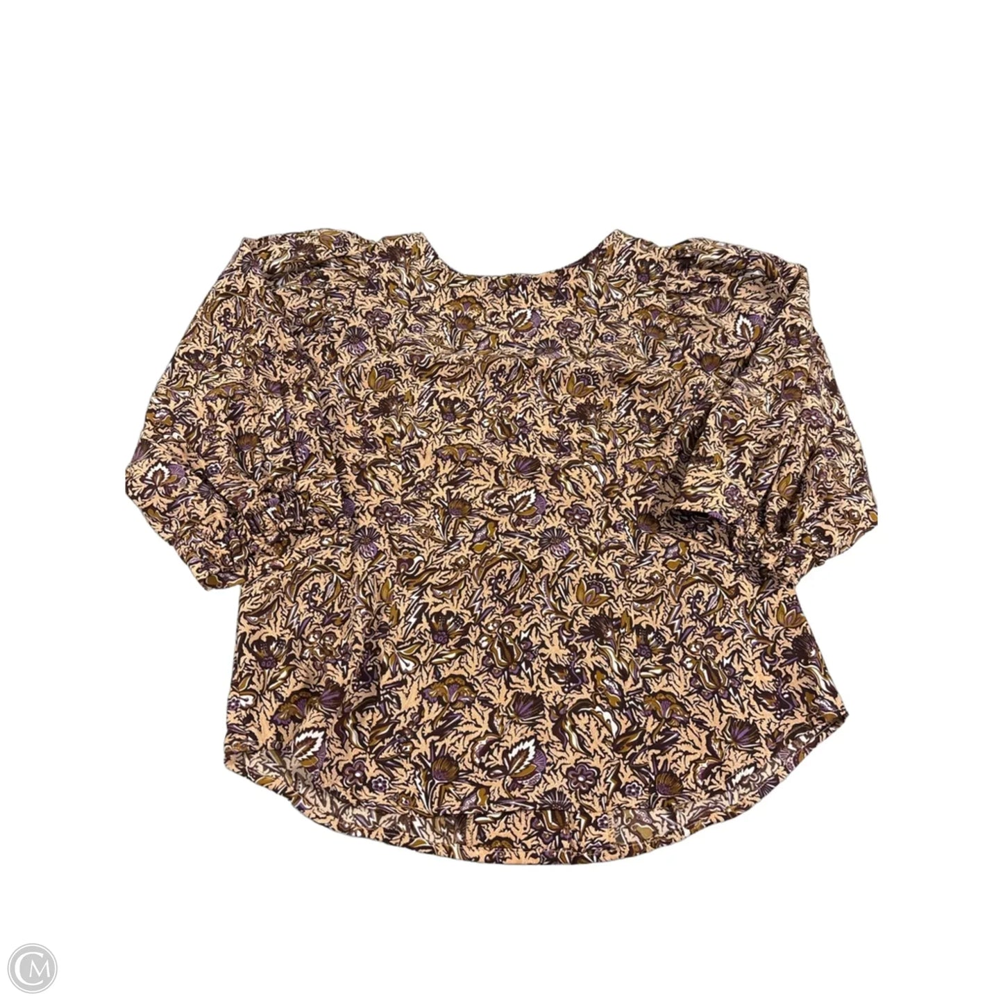 Top Short Sleeve By Industry In Brown, Size: M