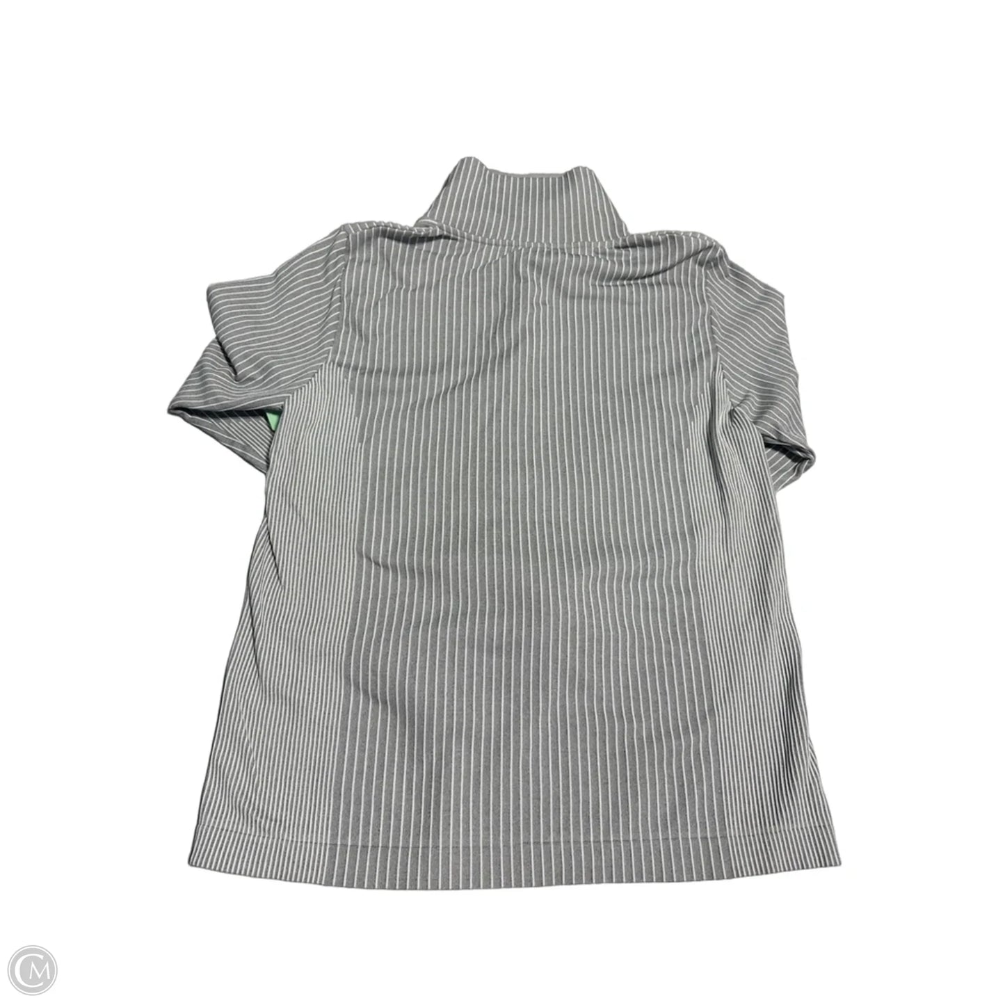 Athletic Top Long Sleeve Collar By Athleta In Grey, Size: L