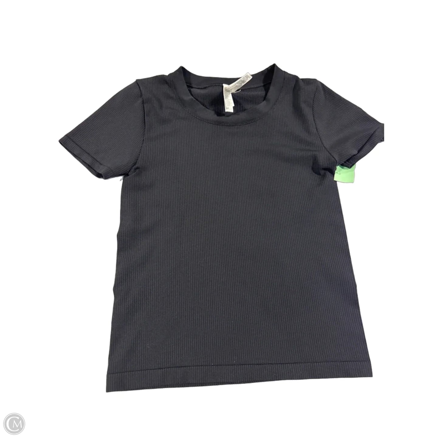 Athletic Top Short Sleeve By Athleta In Black, Size: M